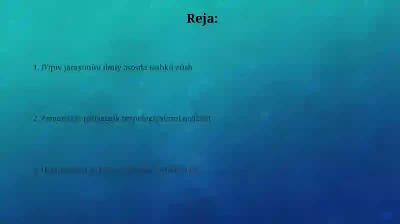 Òqituvchi mehnatini ilmiy asosda tashkil etish 2