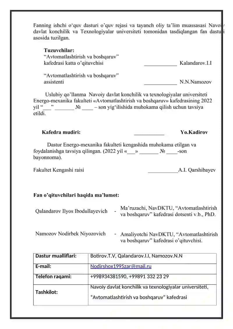AMALIY MASHG’ULOTLARNI BAJARISHDAGI USLUBIY QO’LLANMA 2