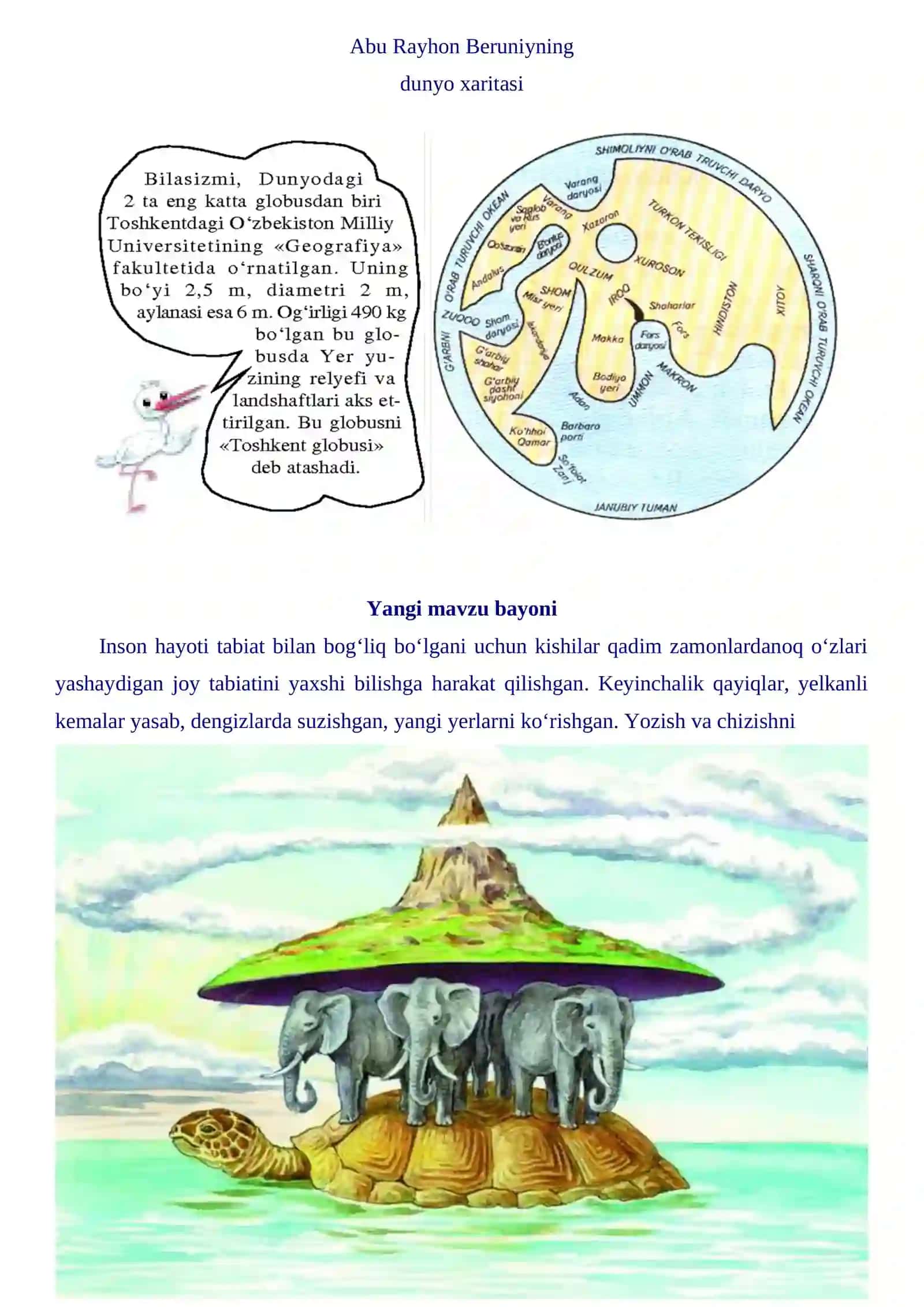 5-sinf Geografiya Qadim zamonda odamlar Yerni qanday tasavvur qilishgan 2