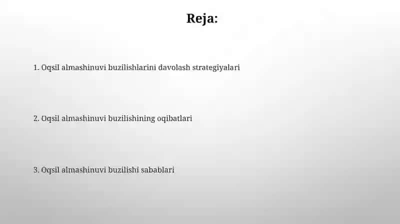 Hayvonlar organizmida oqsil almashinuvining buzulishi 2