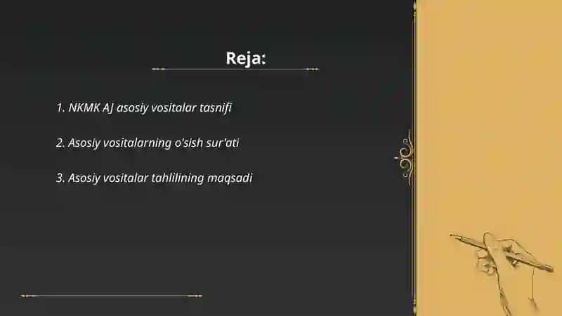 NKMK AJ asosiy vositalar tahlili 2