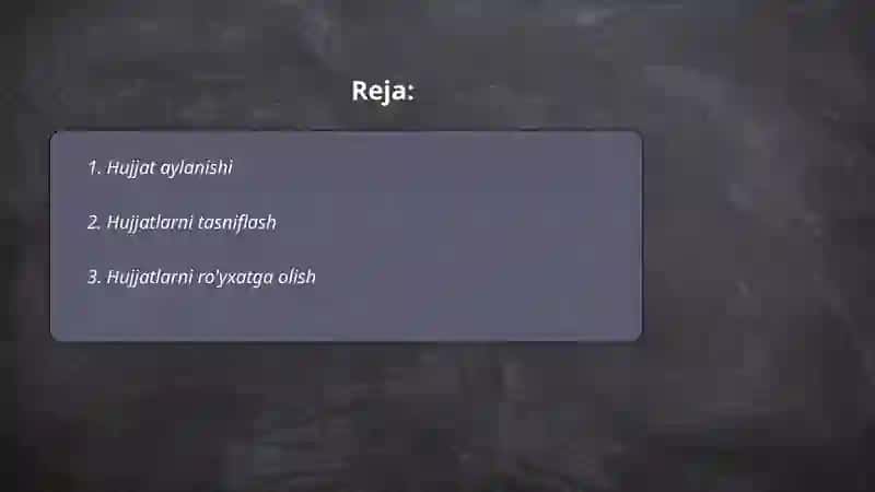 Hujjat aylanishi 2