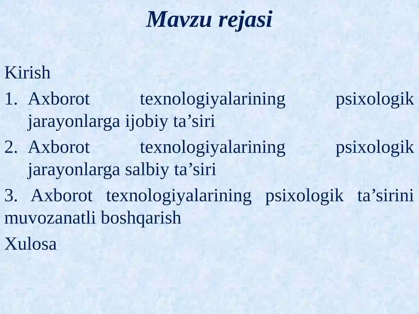 Axpborot texnologiyalarining psixologik jarayonlarga ta’siri 2