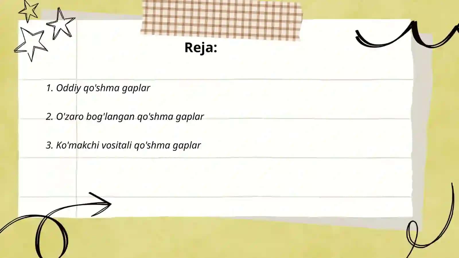 Oddiy qo'shma gaplar 2