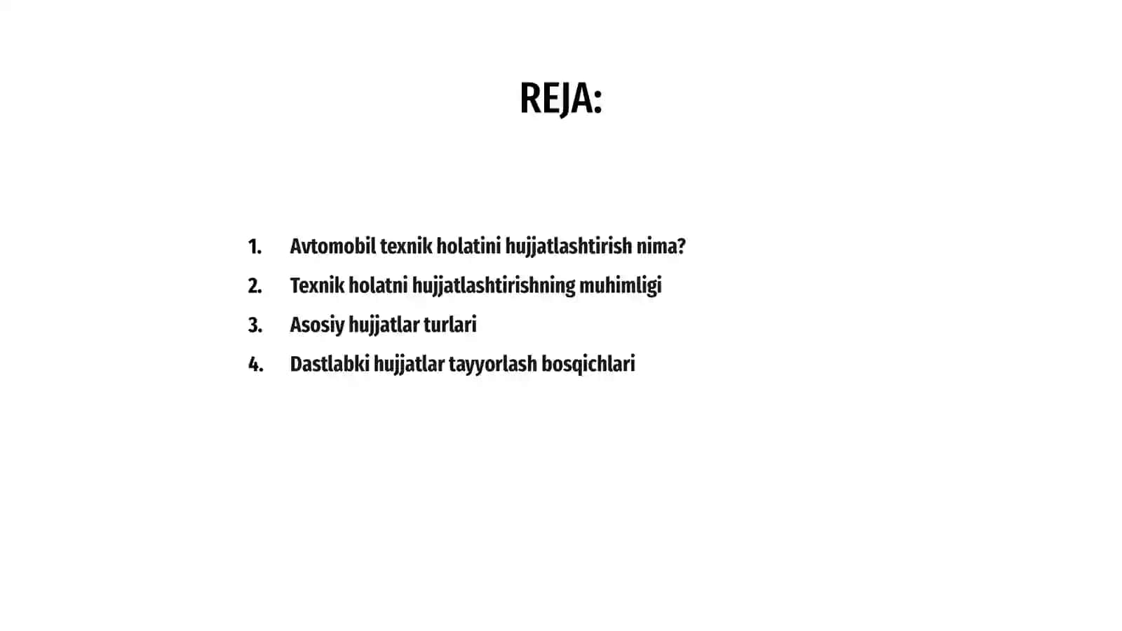Avtomobil texnik holatini hujjatlashtirish 2
