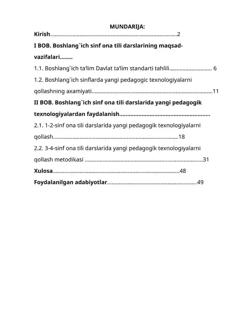 Dosyazova Lobarning ONA TILI OQITISH METODIKASI 2