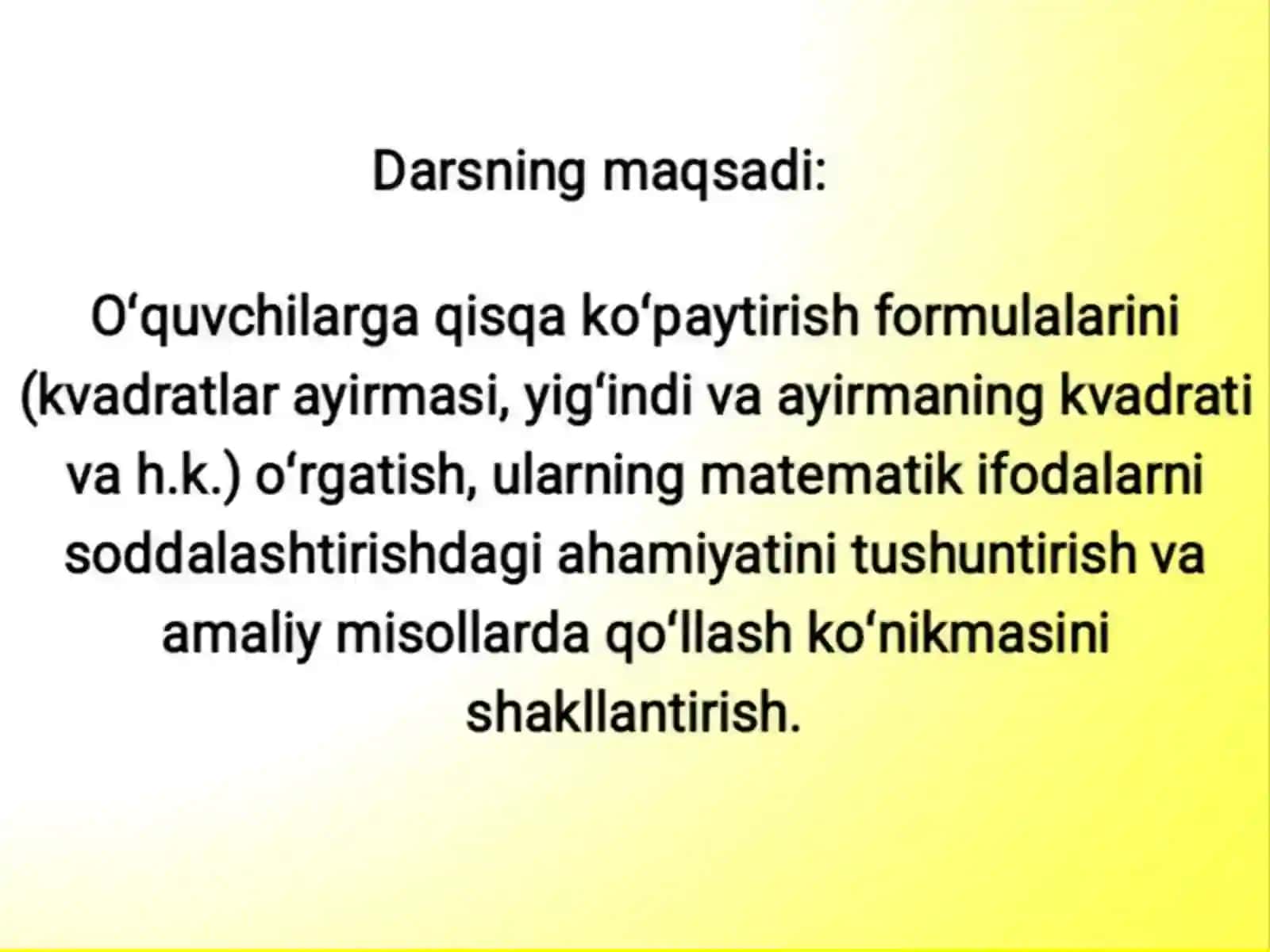 formulalari 2