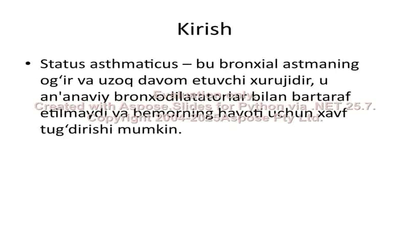 Status Asthmaticus 2