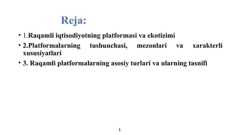 Raqamli iqtisodiyot 2