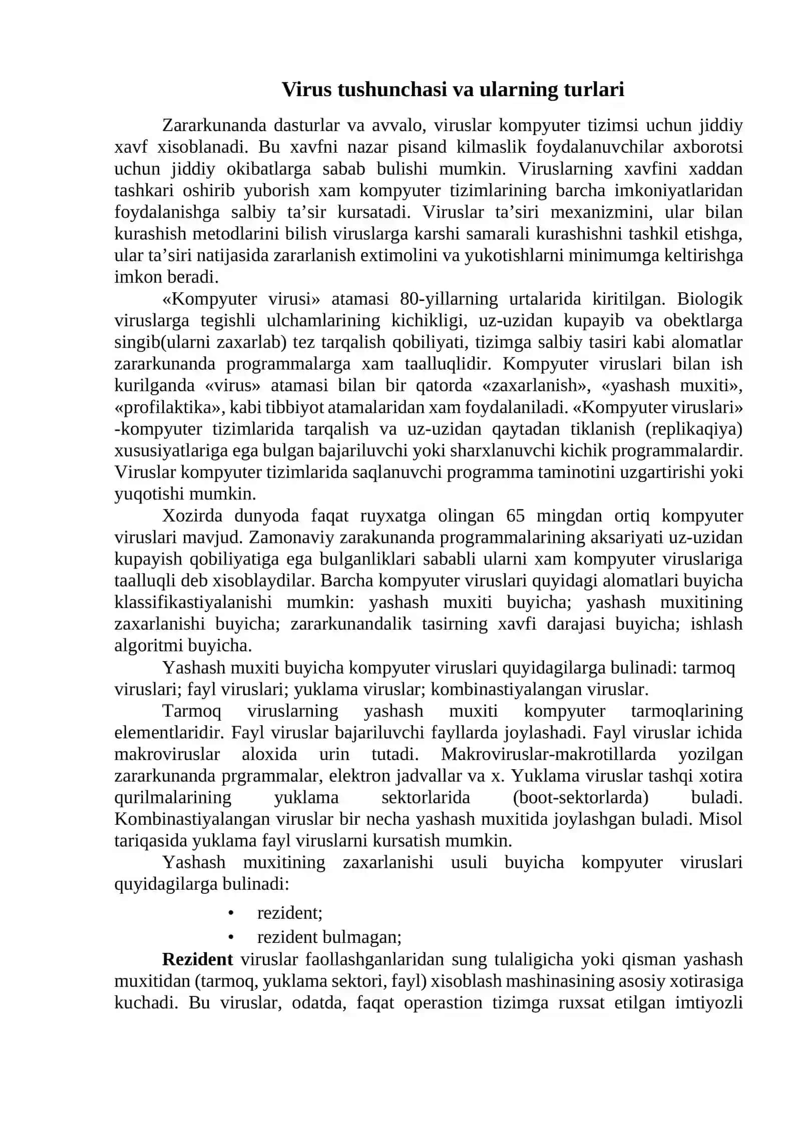 Viruslar haqida tushuncha 2