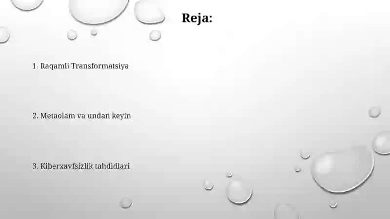 Raqamli Transformatsiya 2