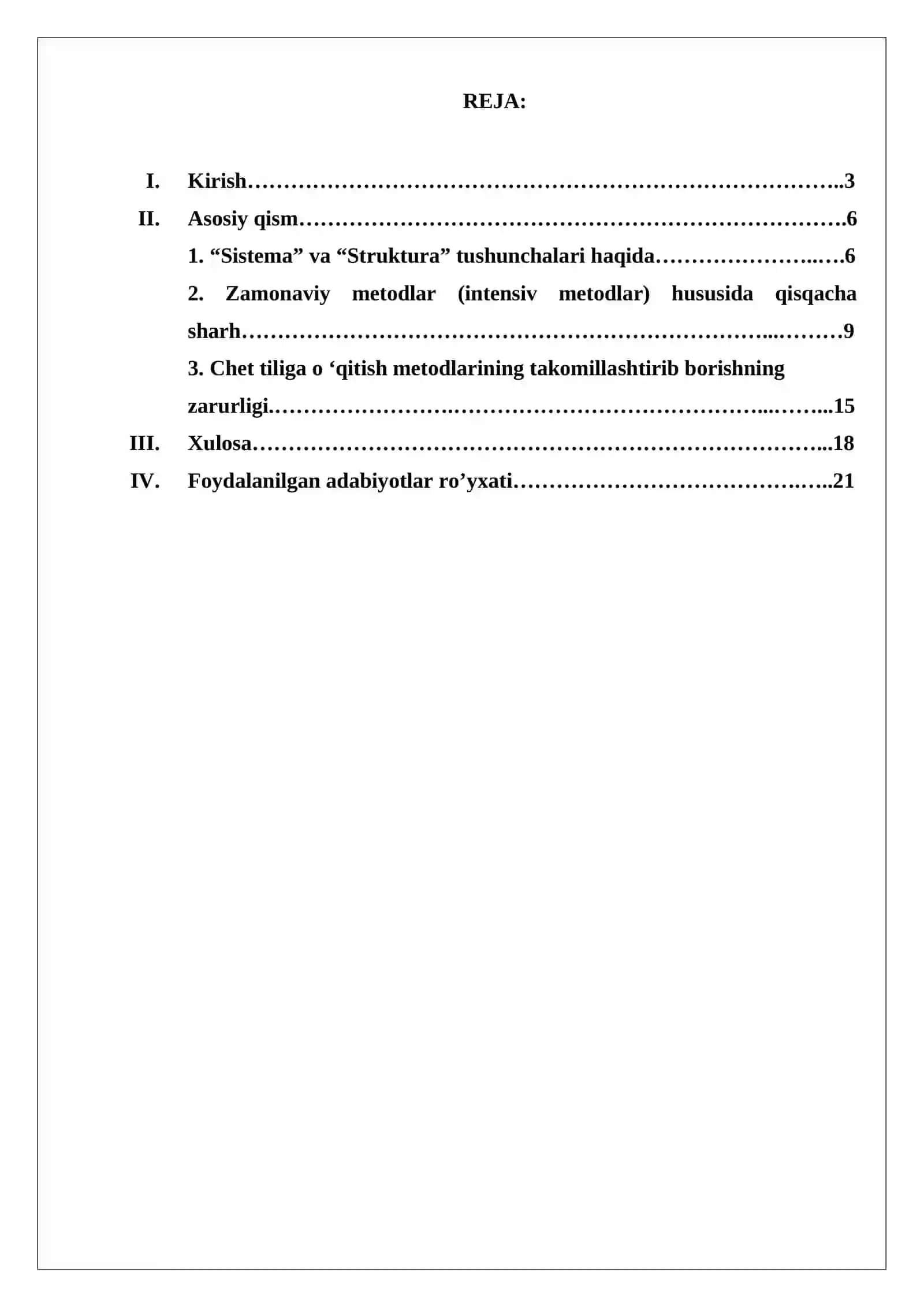 REFERAT Turli til sistemalarini qiyosiy o'rganishning zamonaviy metodlari 2