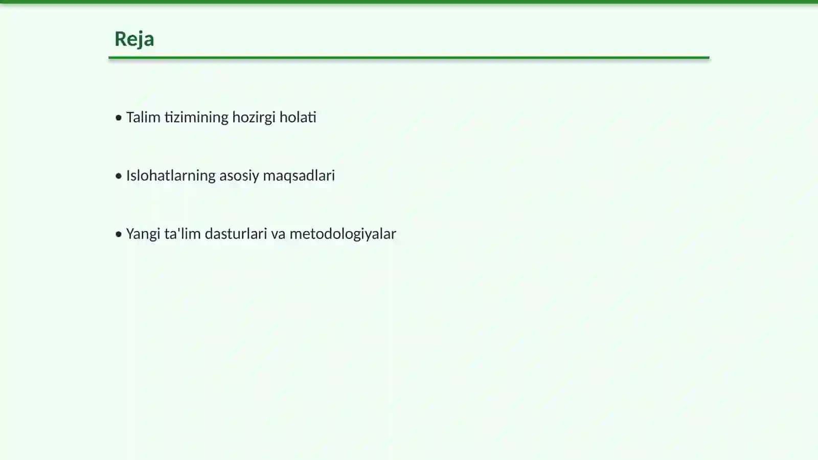O'zbekiston Respublikasi rivojining yangi bosqichida talim -tarbiya islohatlari 2