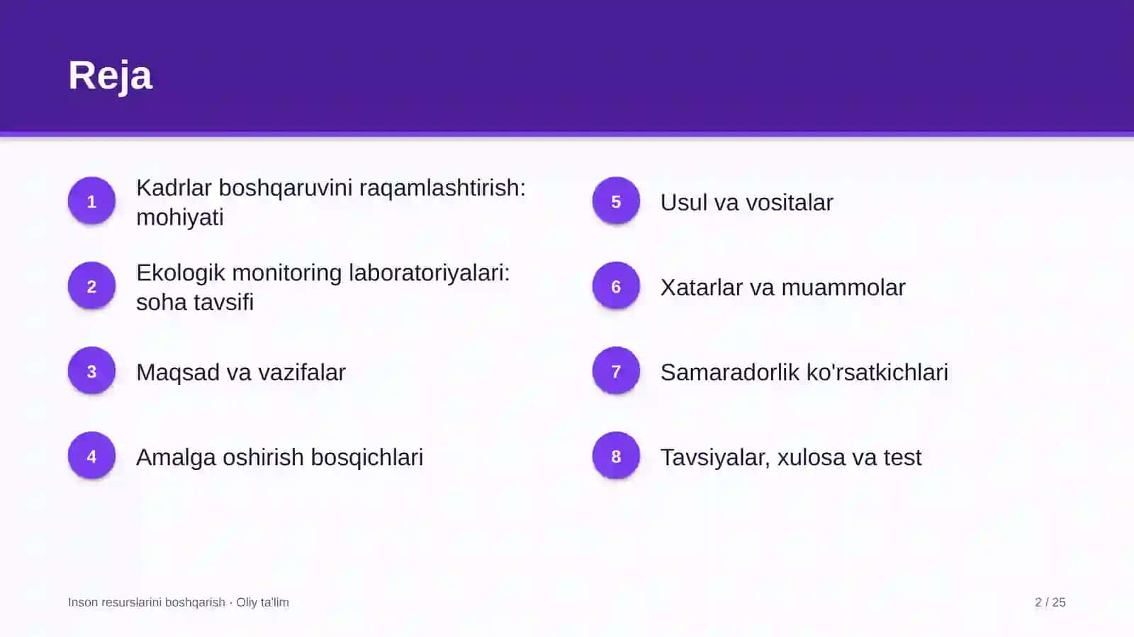ekologik monitoring laboratoriyalarida kadrlar boshqaruvini raqamlashtirish 6719 2