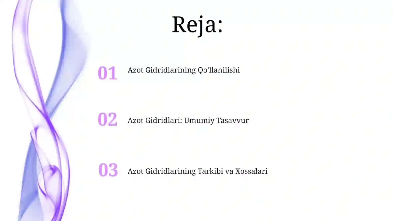 Azotning vodorodli birikmalari 2