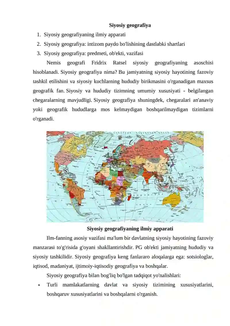 Siyosiy geografiya 2