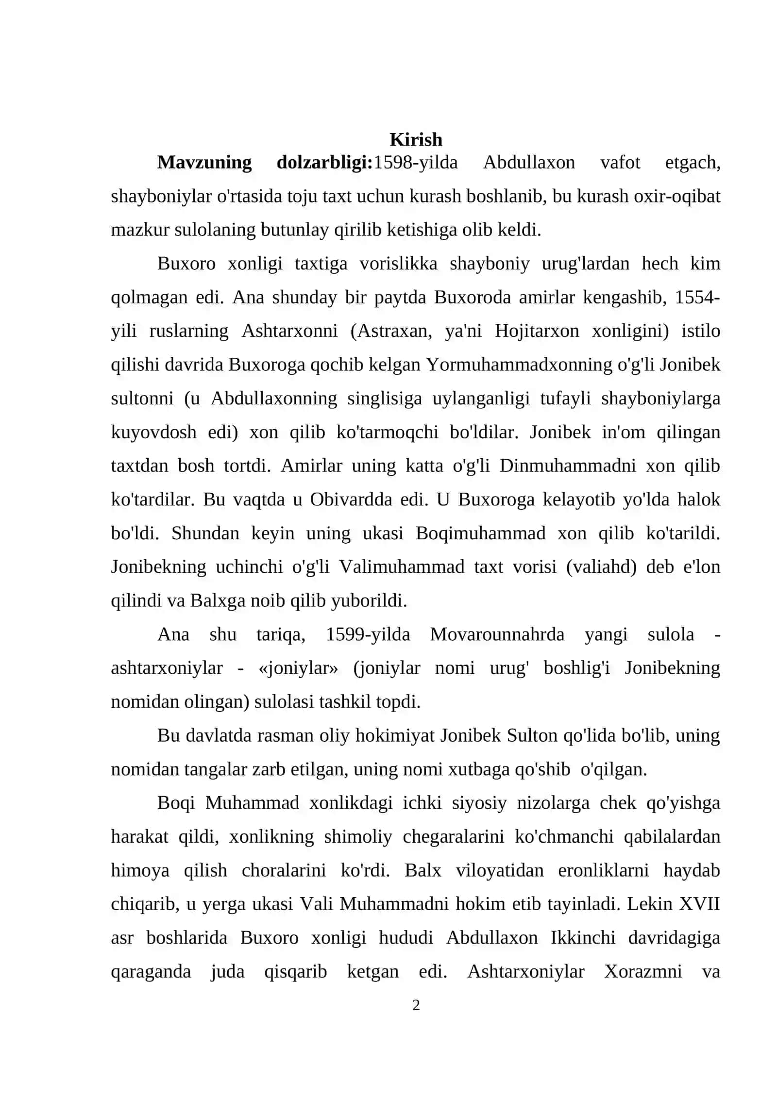 ASHTARXONIY HUKMDORLARI FAOLIYATI 2