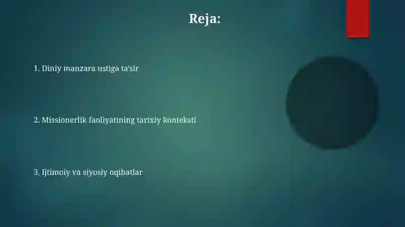 O'zbekistonda faoliyat olib borilgan missionerlik harakatlari va ularning oqibatlari 2
