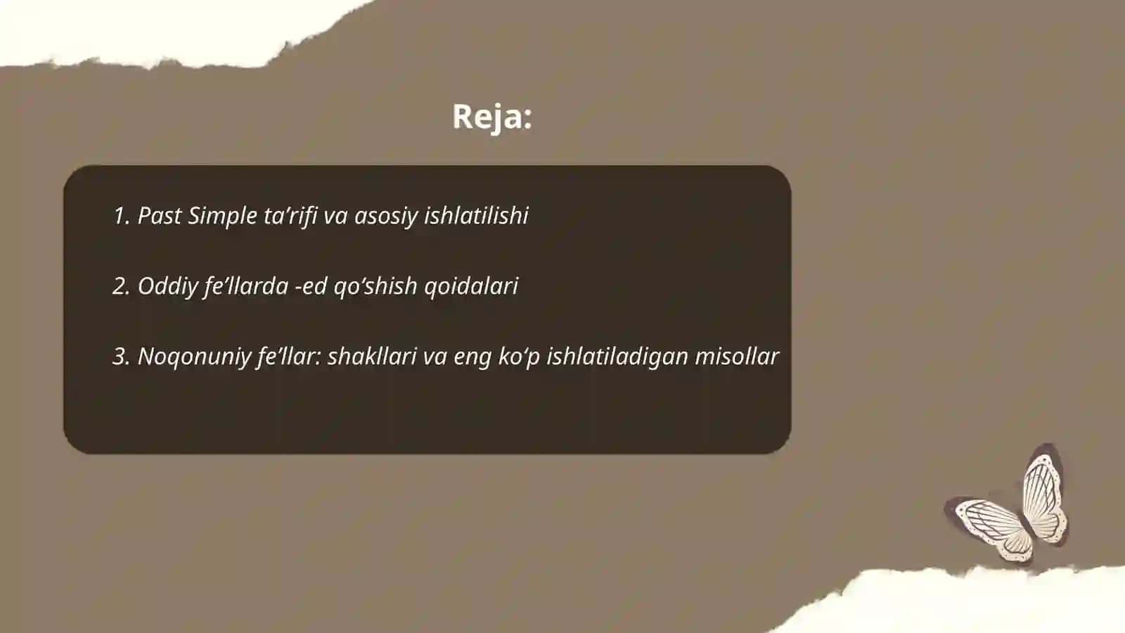 Past simple 2