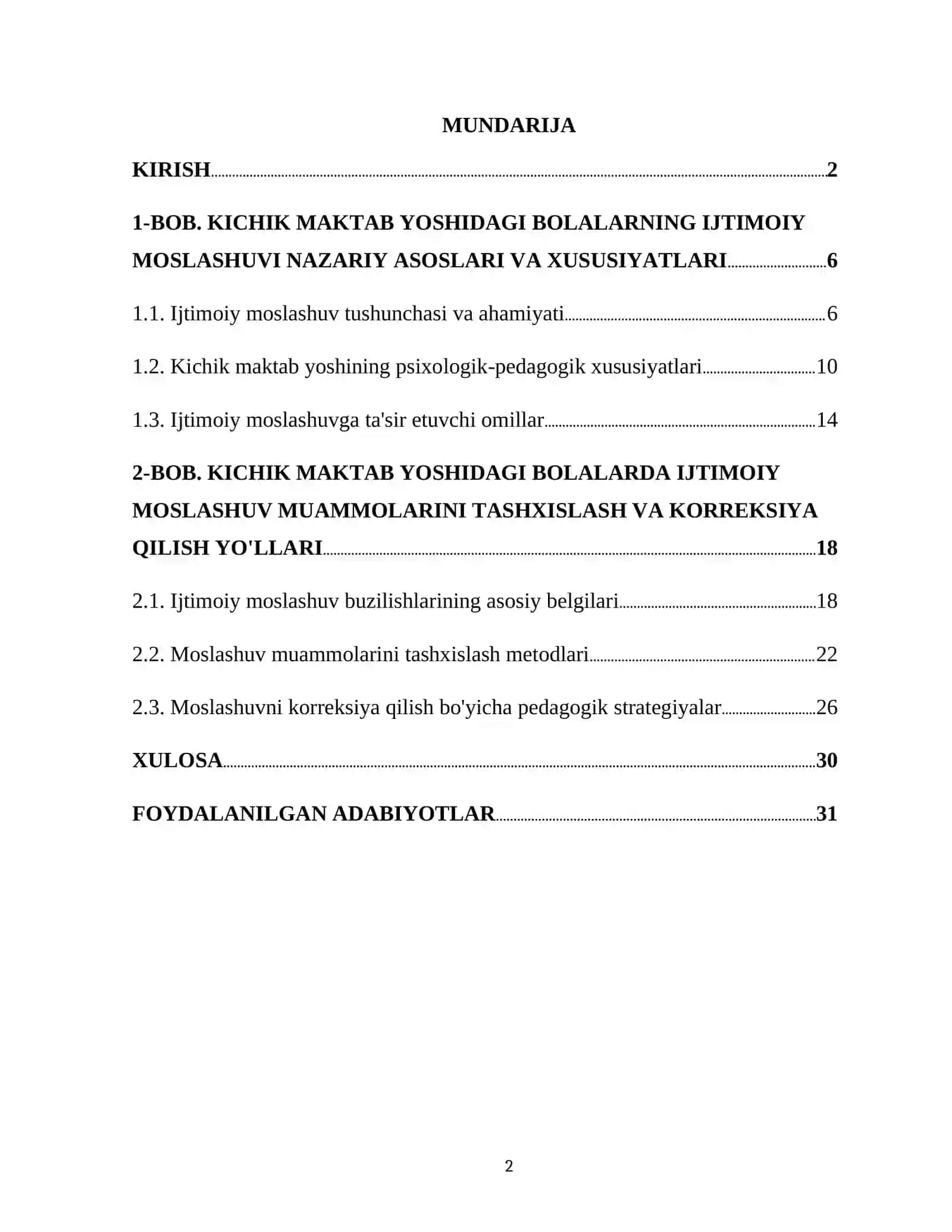 KICHIK MAKTAB YOSHIDAGI BOLALARNING IJTIMOIY MOSLASHUVI NAZARIY ASOSLARI VA XUSUSIYATLARI 2