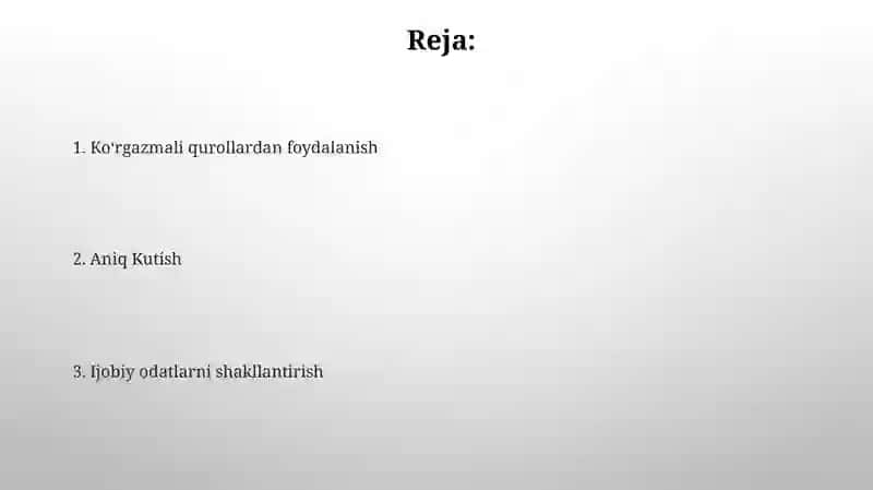 Bolalarni vaqtini chamalashga ôrgatish vazifalari 2