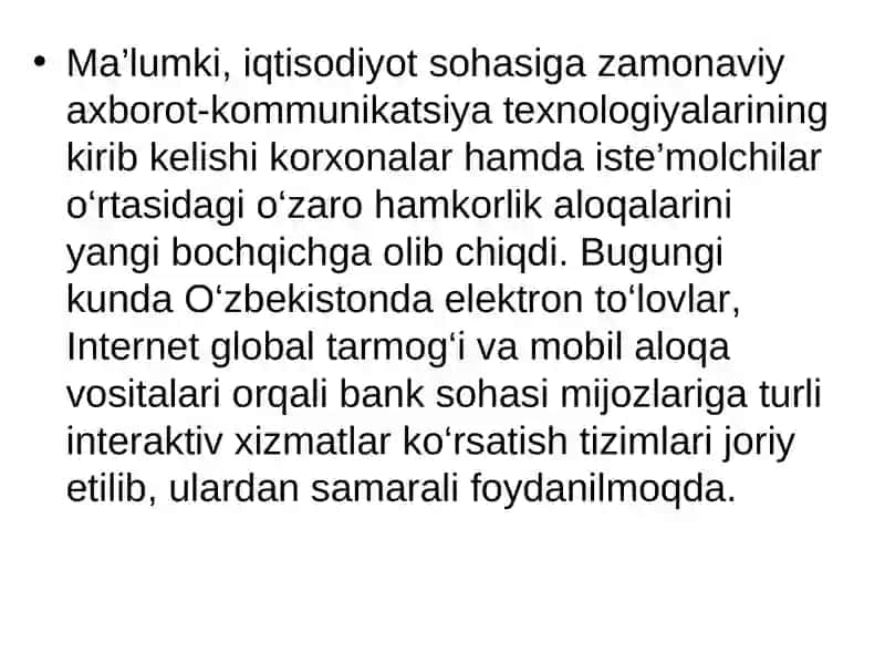Elektron tijorat texnologiyasi 2