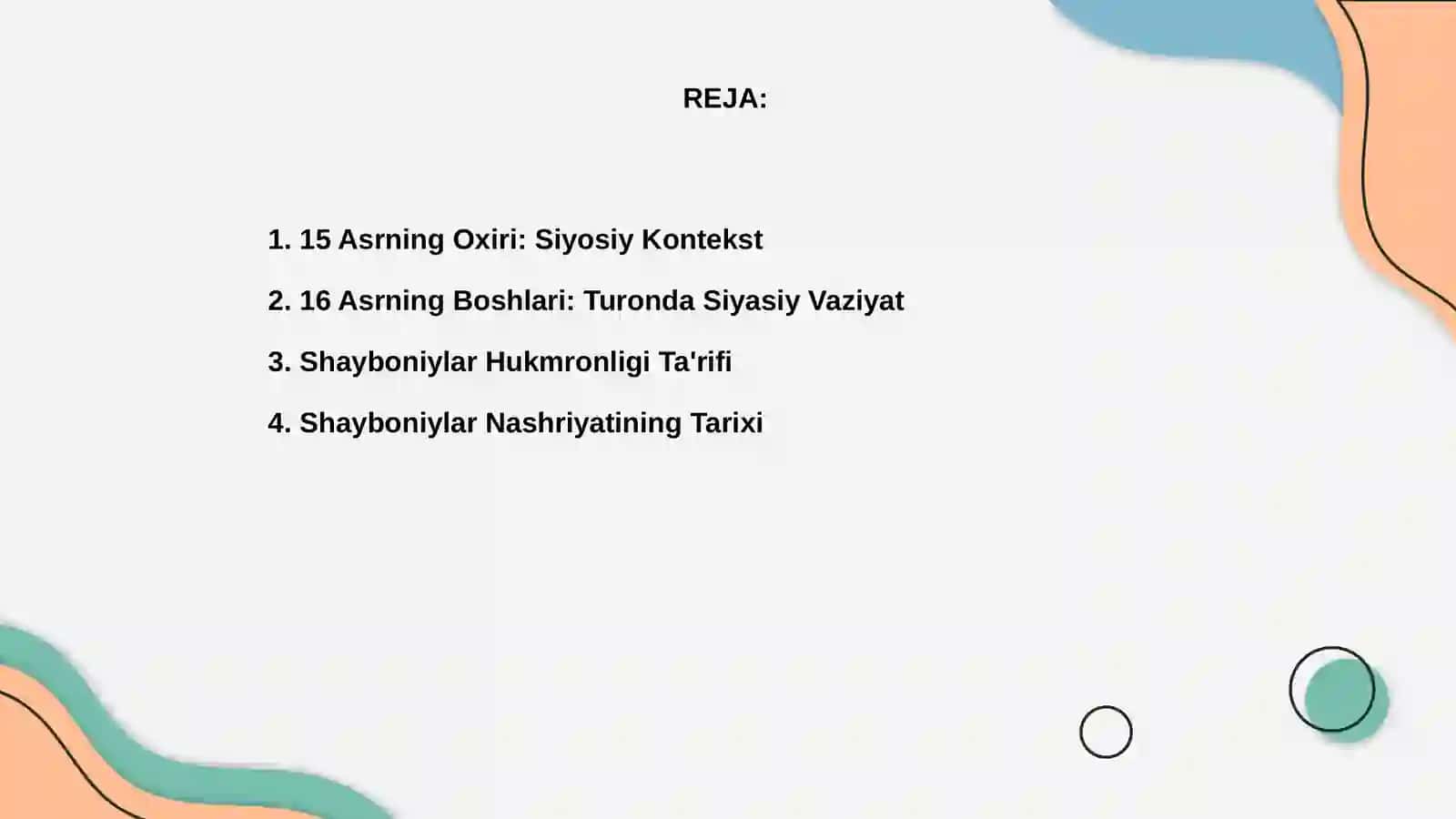 Shayboniylar hukmronligi 2