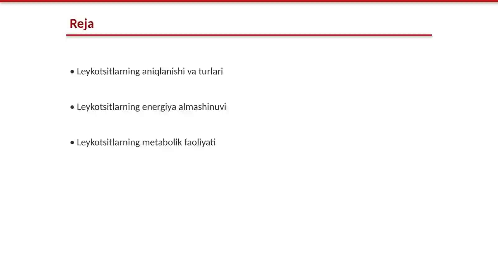 Leykotsitlar metabolizmi xususiyatlari 2