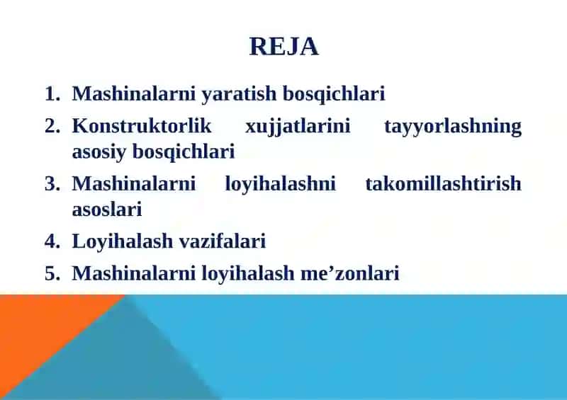 Mashinalarni loyihalash asoslari 2