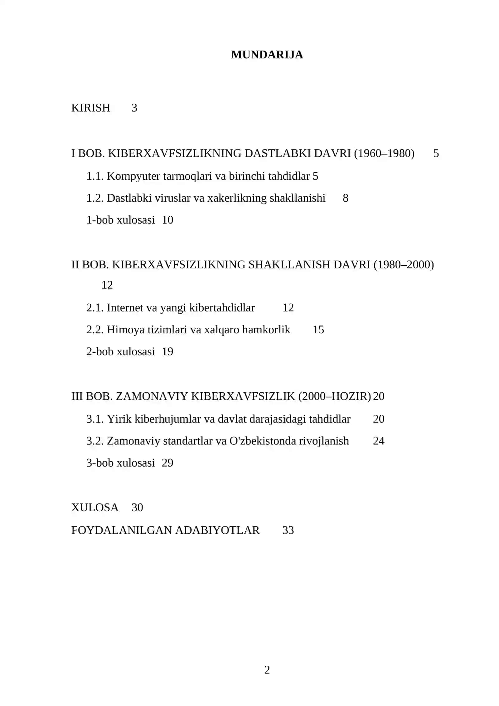 Kiberxavfsizlikning rivojlanish tarixi 2