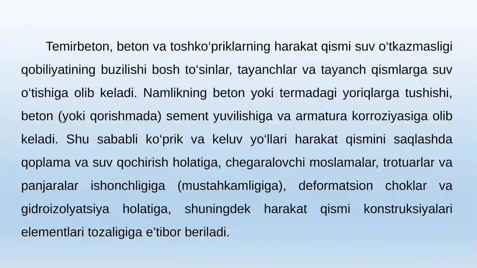 Temirbeton, beton vatosh ko‘prik va inshootlarning saqlash va ta’mirlash 2