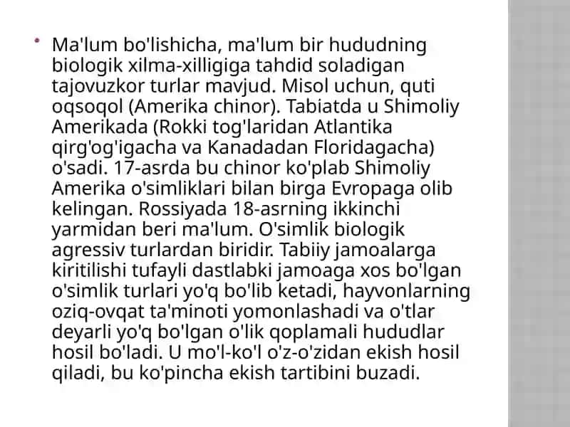 O’zbekistonning adventiv o’simliklari 2