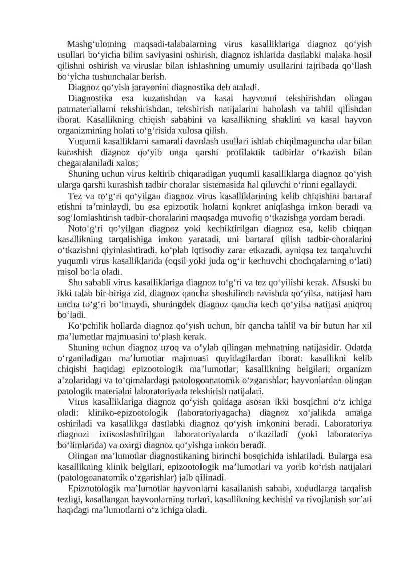 Diagnostik masalalarni уechish" 2