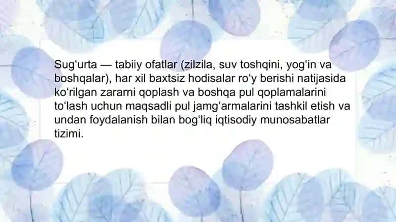 Sug'urtaturlari 2