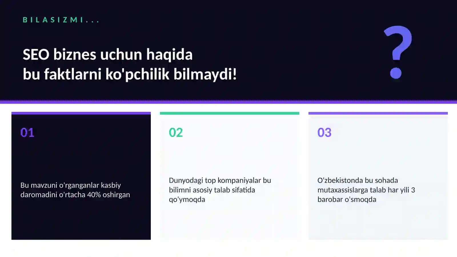 SEO biznes uchun 2