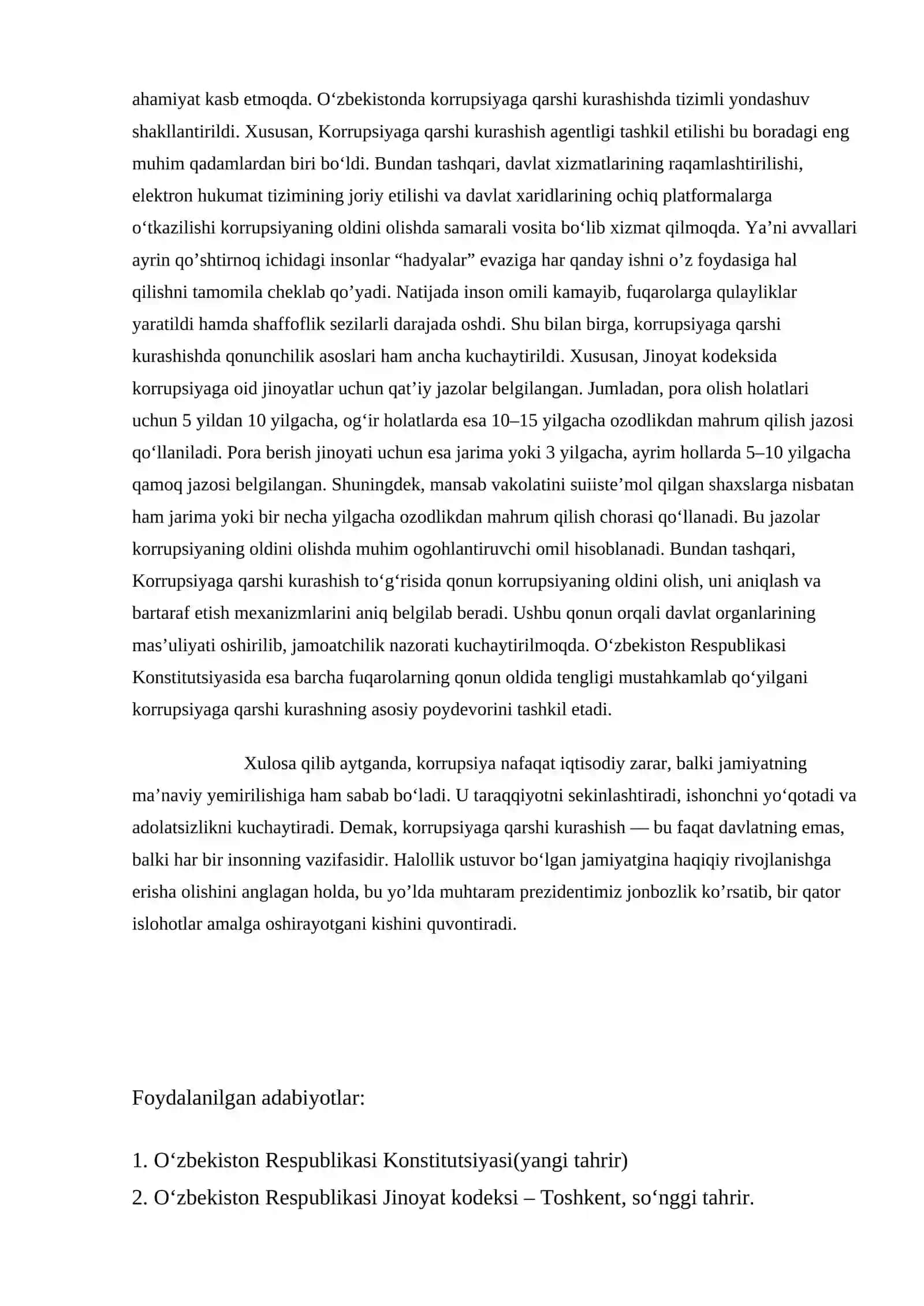 KORRUPSIYANING MOHIYATI VA UNING OQIBATLARI 2