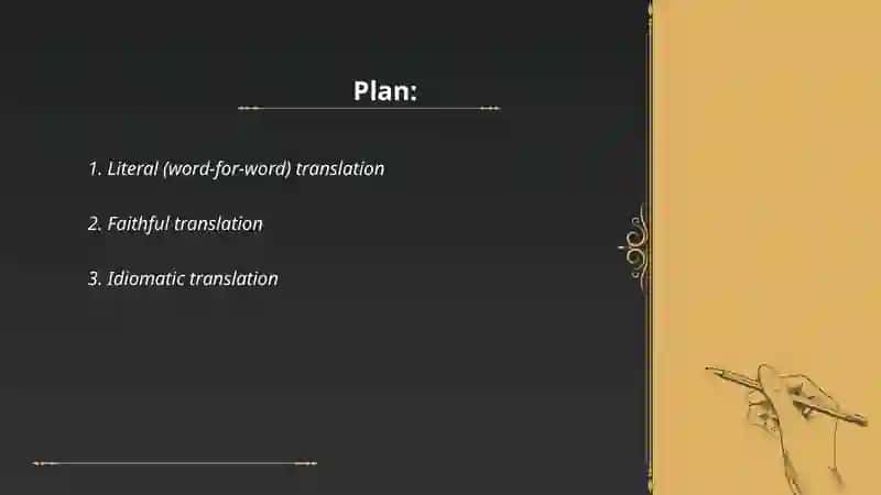 Types of translation 2
