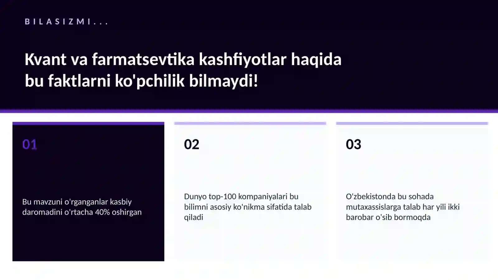 Kvant va farmatsevtika kashfiyotlar 2