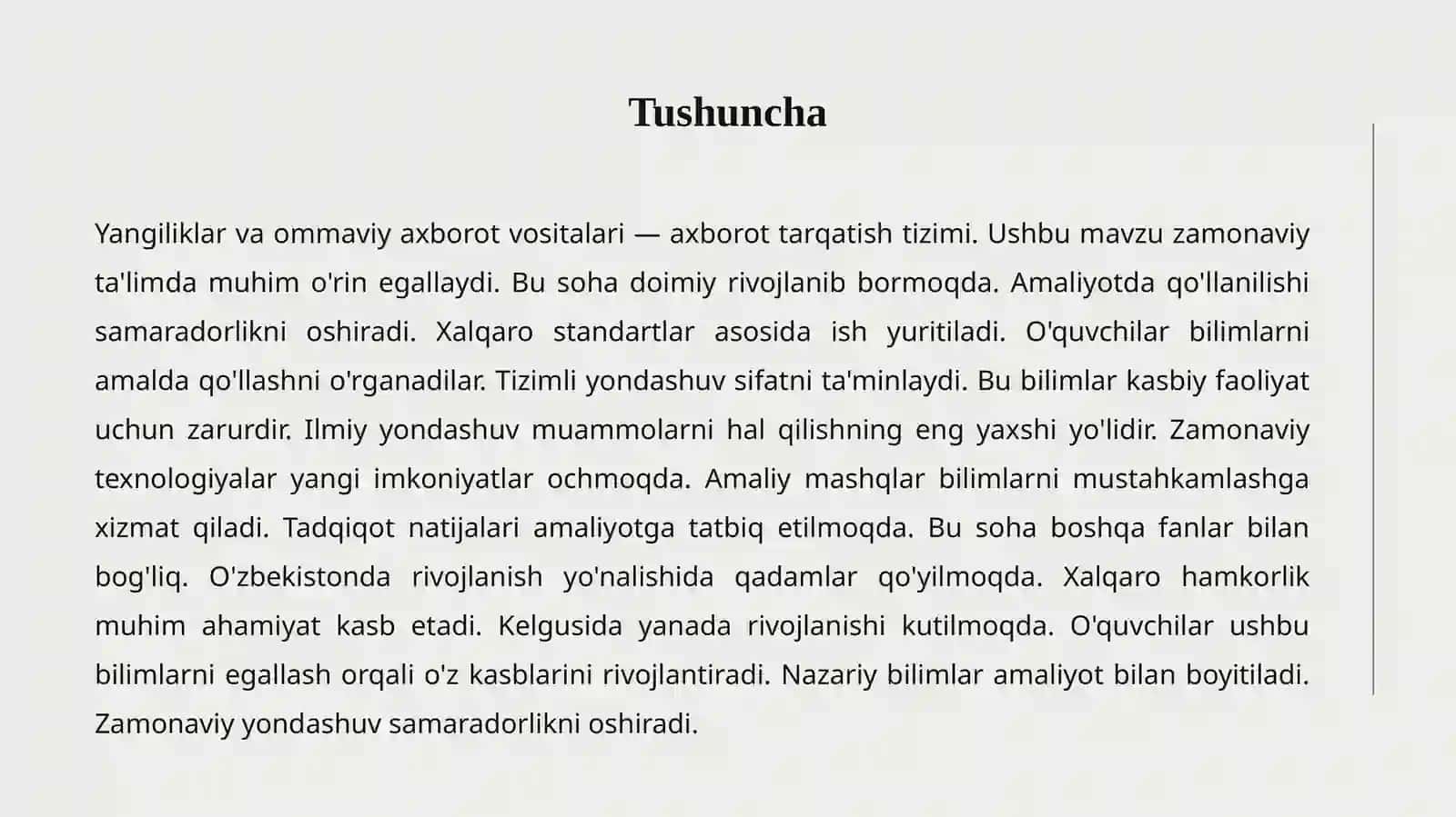 Yangiliklar va OAV 2