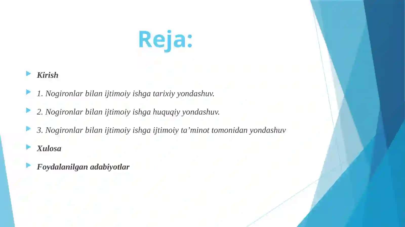Nogironligi bor shaxslar. ularning oilalari bilan ijtimoiy ish referat 2