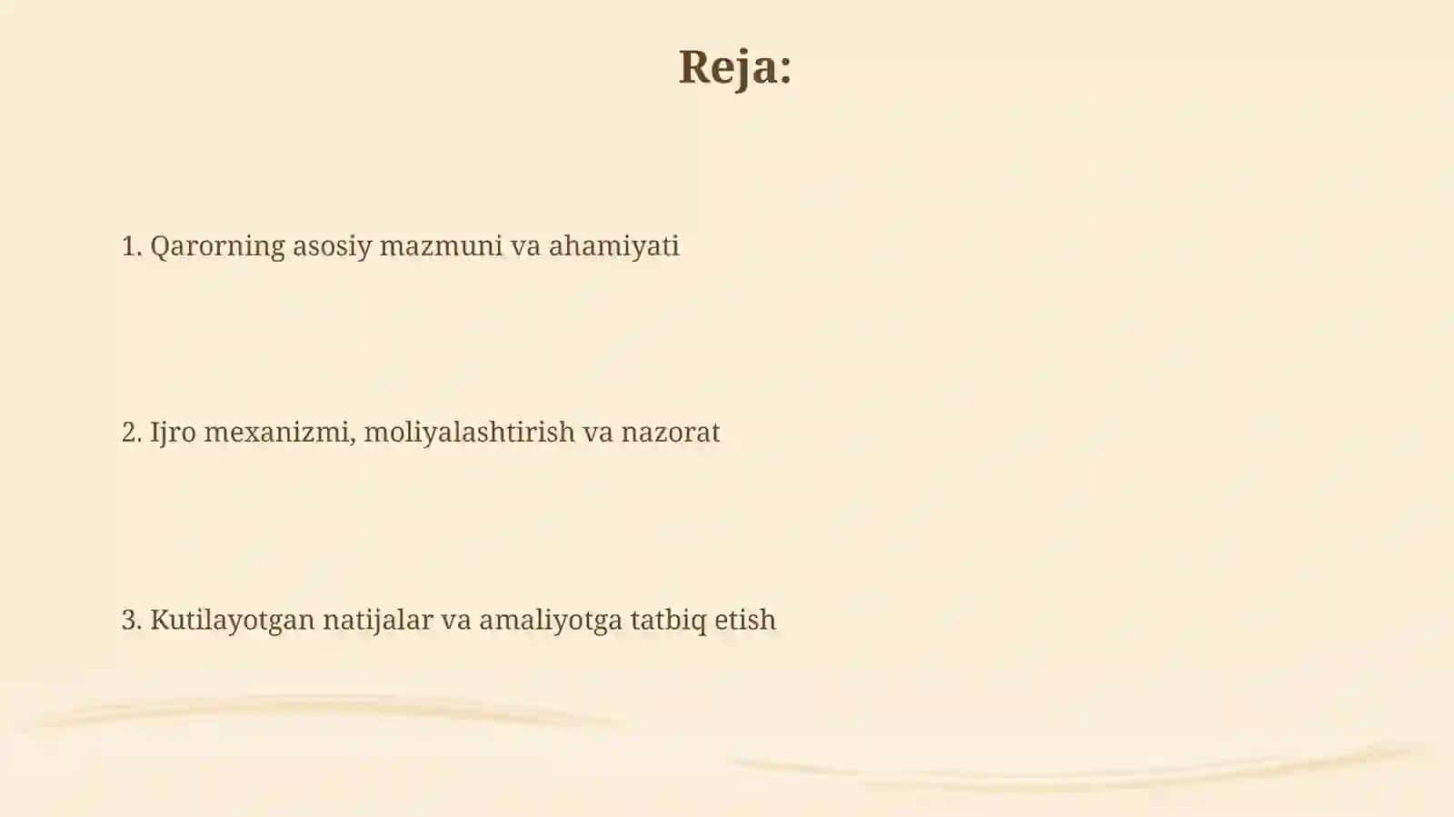 OʻzbekistonRespublikasiprezidentining2020yildagiPQ 48/60qarorihaqidamaʼlumot 2