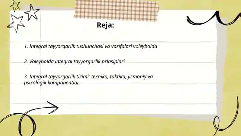 Integral tayyorgarlik mavzusi slaydlar 2