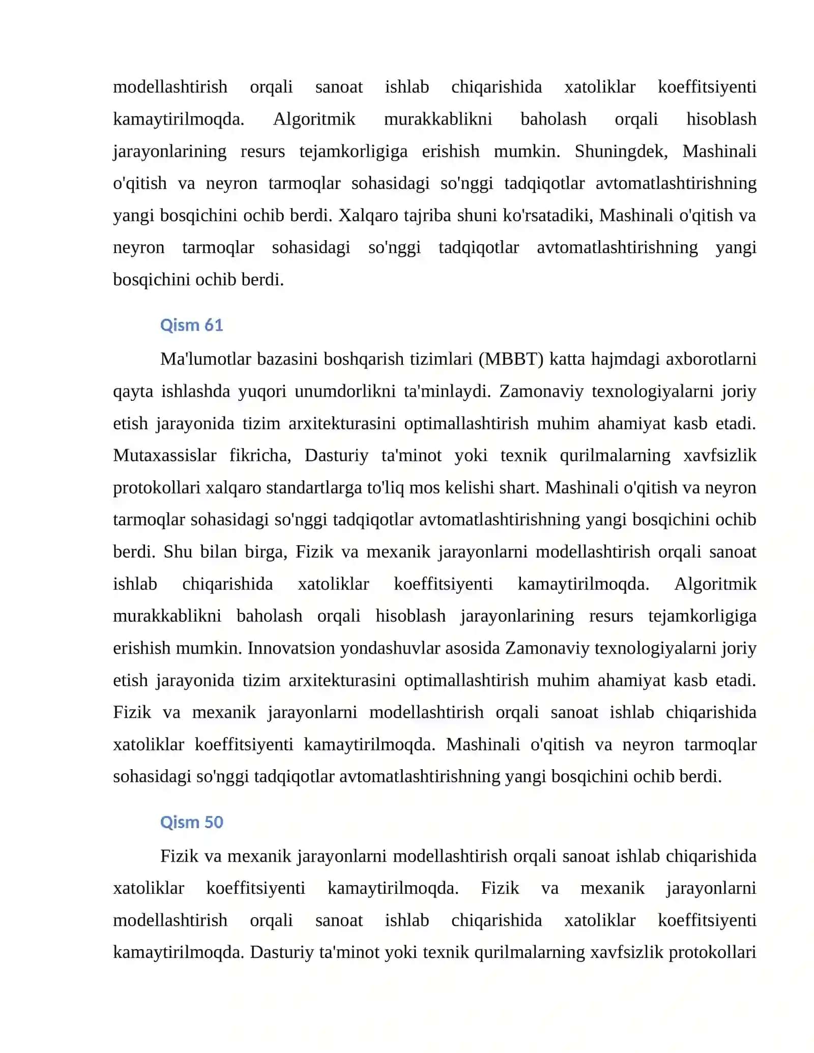 SUNIY INTELLEKT - AMALIY TOPSHIRIQLAR 2