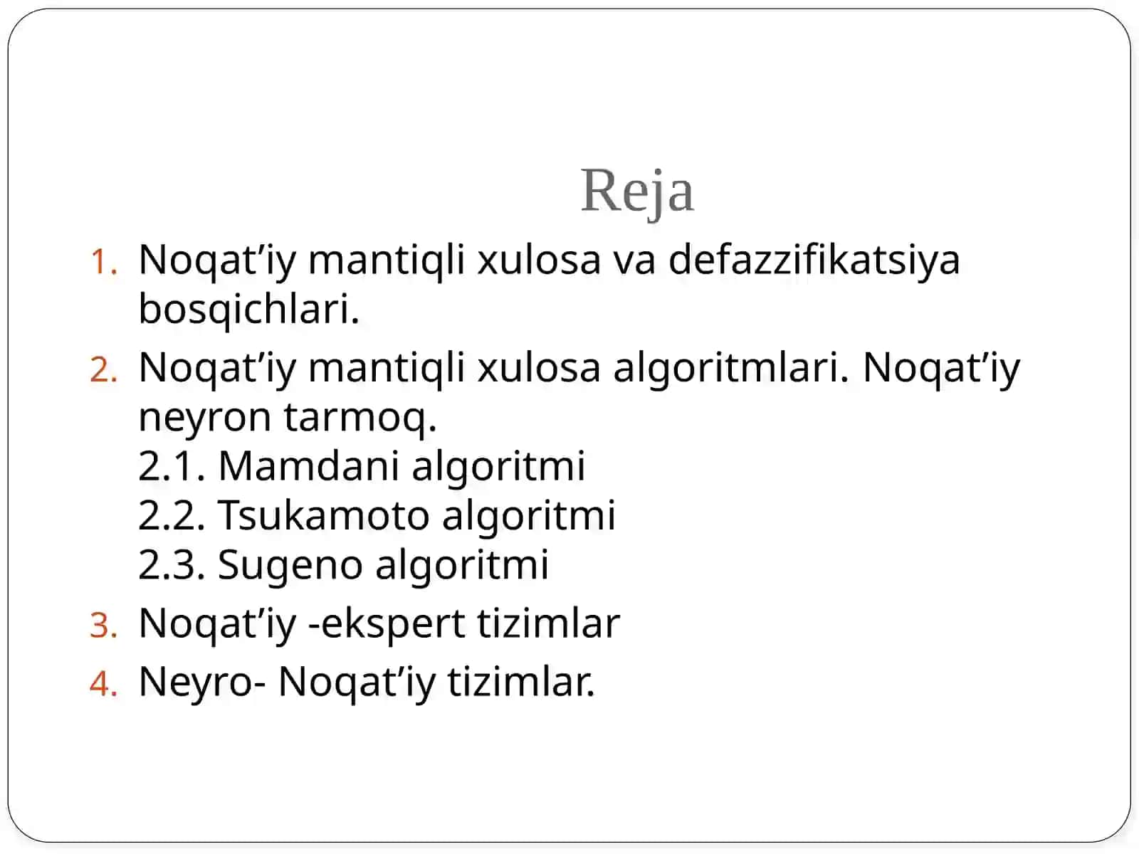 Noqat’iy tizim arxitekturasi 2