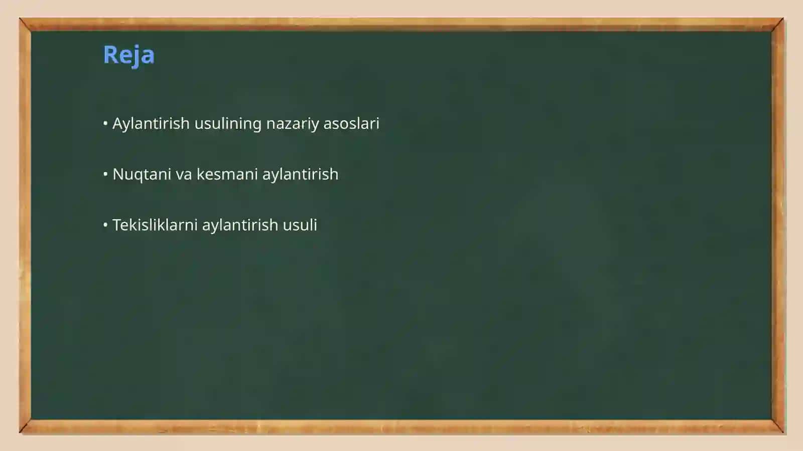 Aylantirish usuli 2