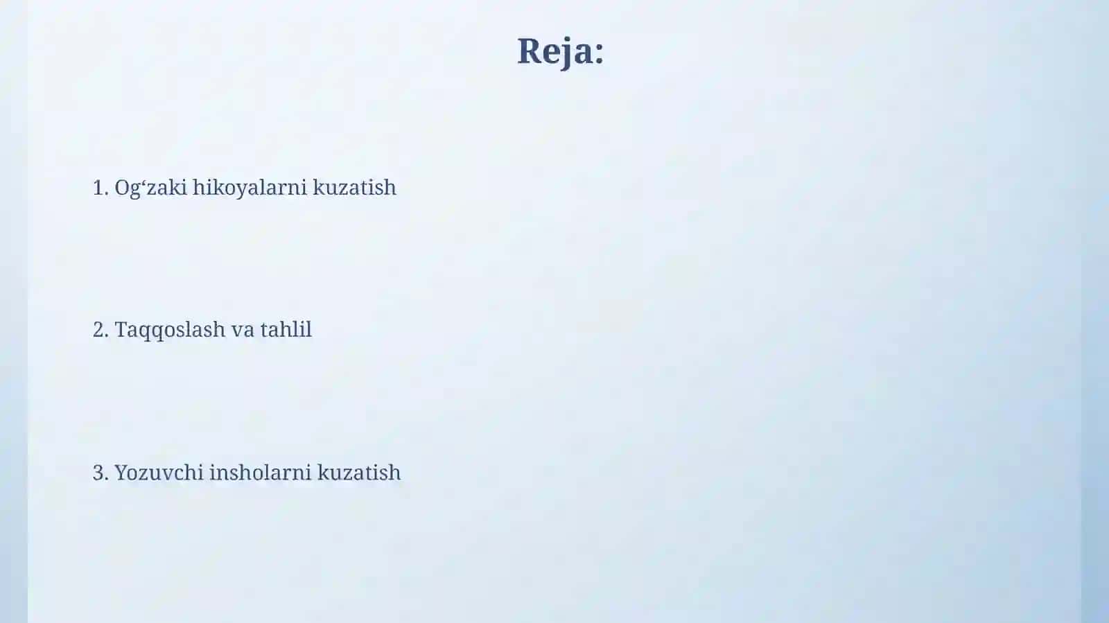 2-sinflarda ogʻzaki hikoya va yozma insho darslarini kuzatish 2
