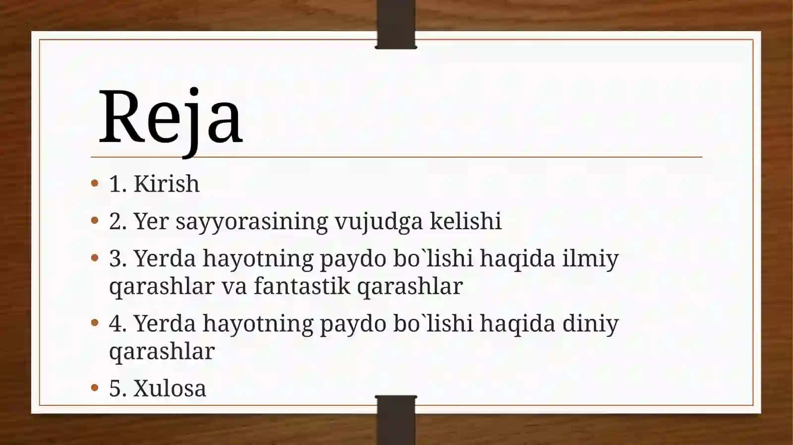 Yerdagi hayotning paydo bo'lishi 2
