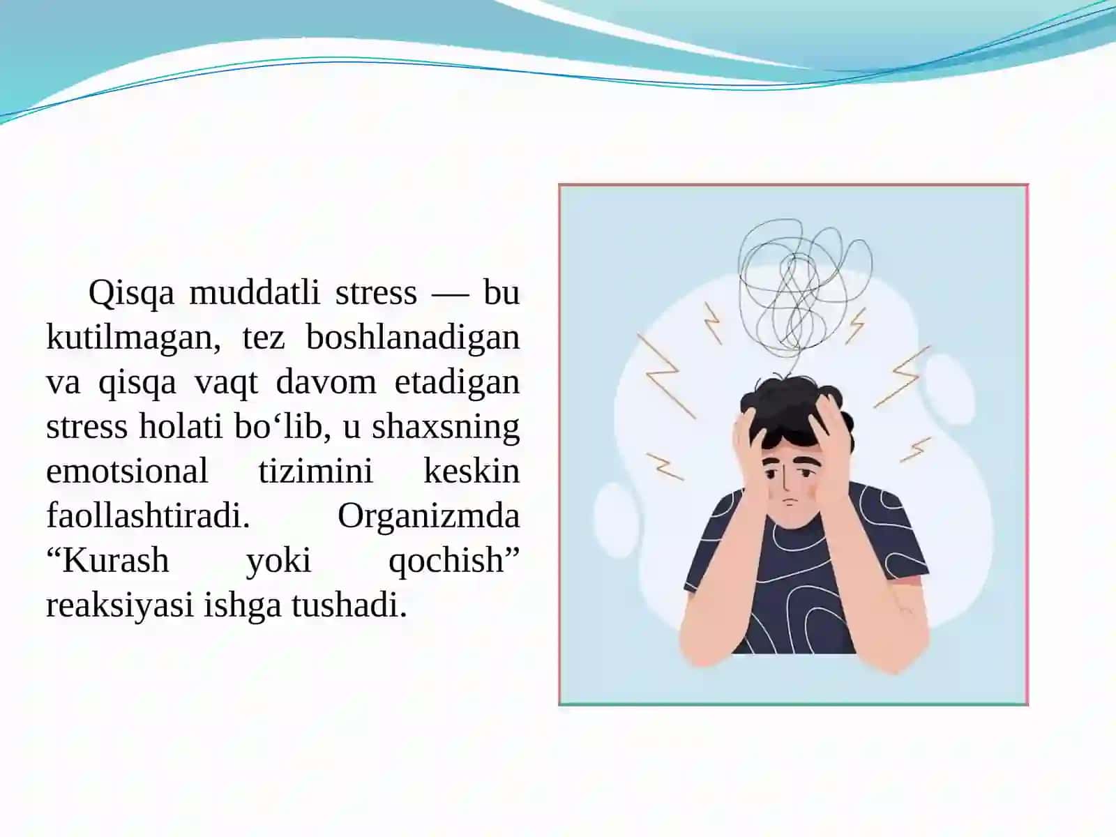 Qisqa muddatli stress vaqtida shaxs emotsiyalari 2