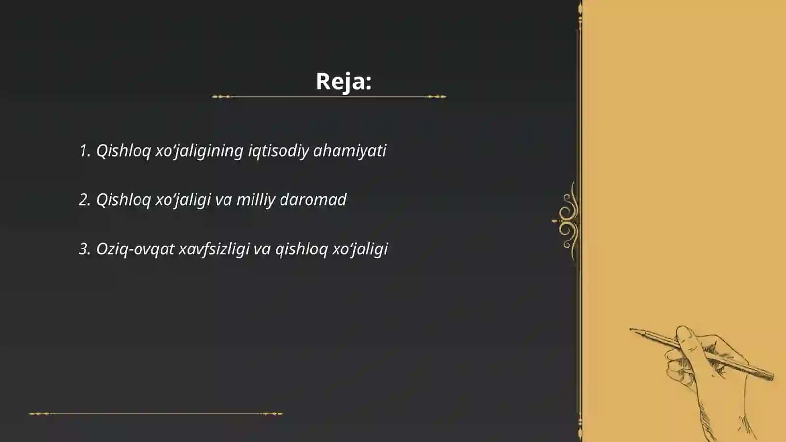 Qishloq xoʻjaligini xalq xoʻjaligidagi ahamiyati 2