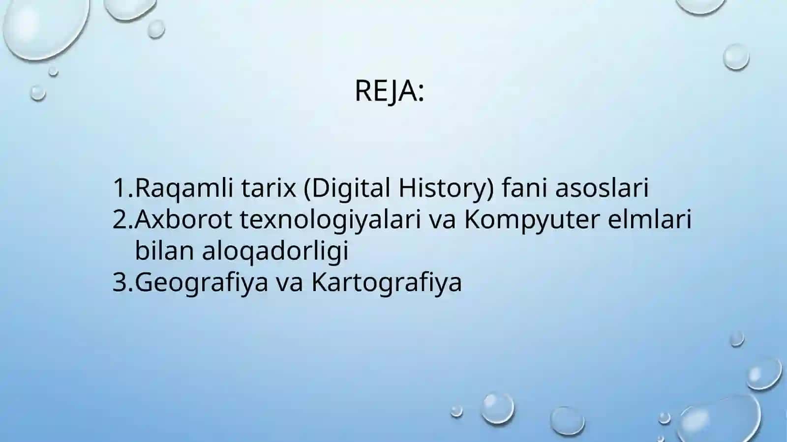 Raqamli tarix faning boshqa fanlar bilan aloqadorligi 2